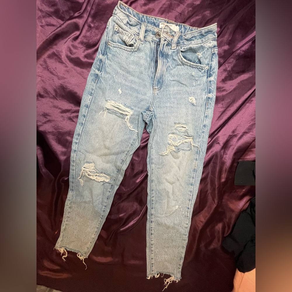 Garage light wash Mom Jeans